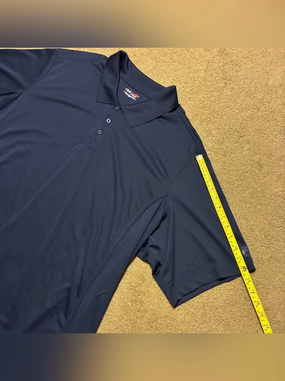 Men’s Fila Sport Athletic Fit Blue Navy Golf Polo Tee Shirt Sports Top 4XL